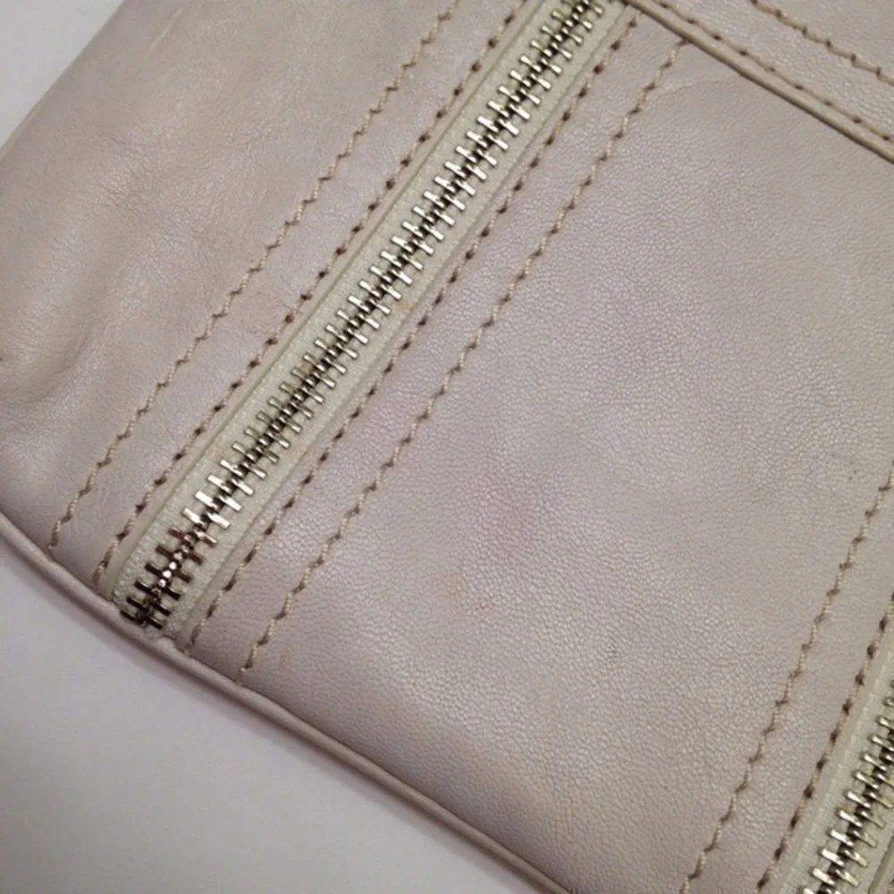 Michael Kors cream evening clutch